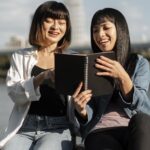 pretty-asian-girls-relaxing-together